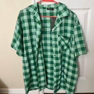 Nasty gal oversized button up top